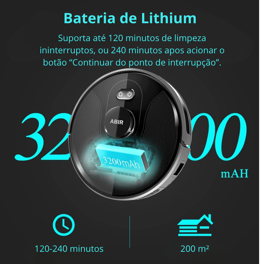 Aspirador de Pó Inteligente ABIR X8