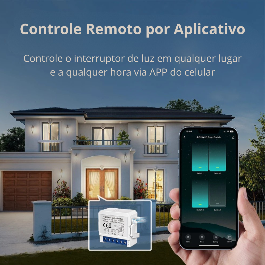 Módulo de Interruptor Inteligente WIFI