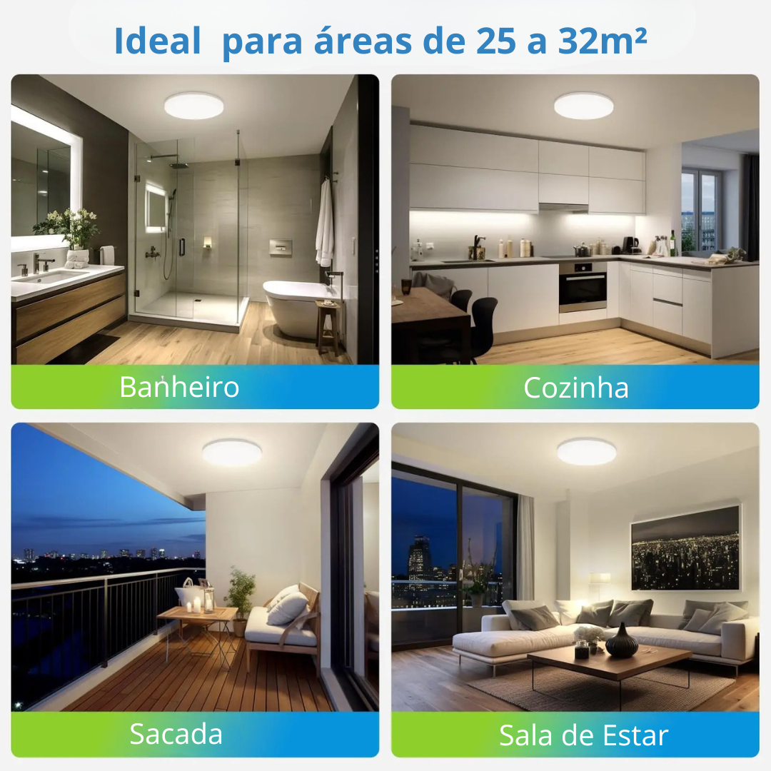 Plafon Redondo em Led