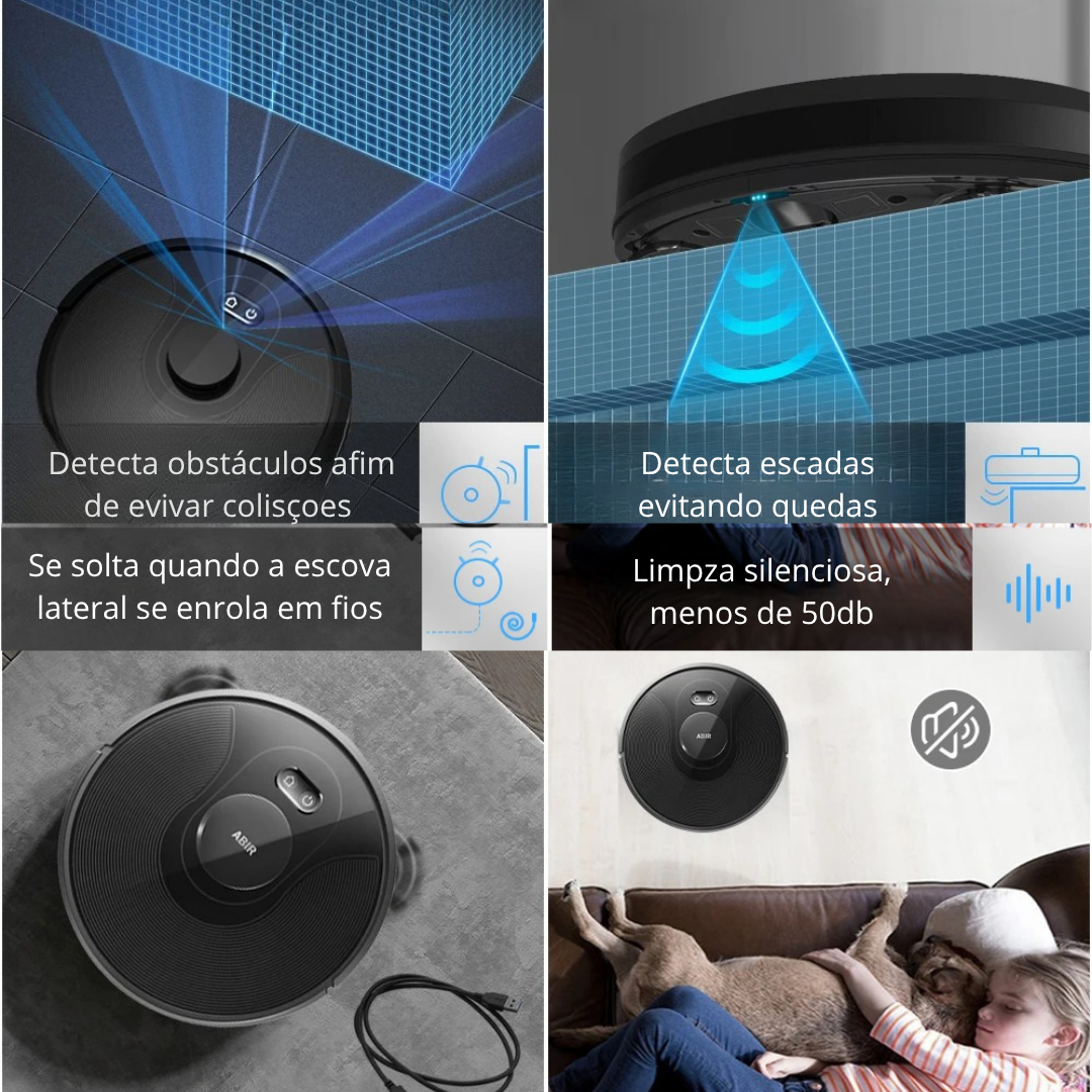 Aspirador de Pó Inteligente ABIR X8