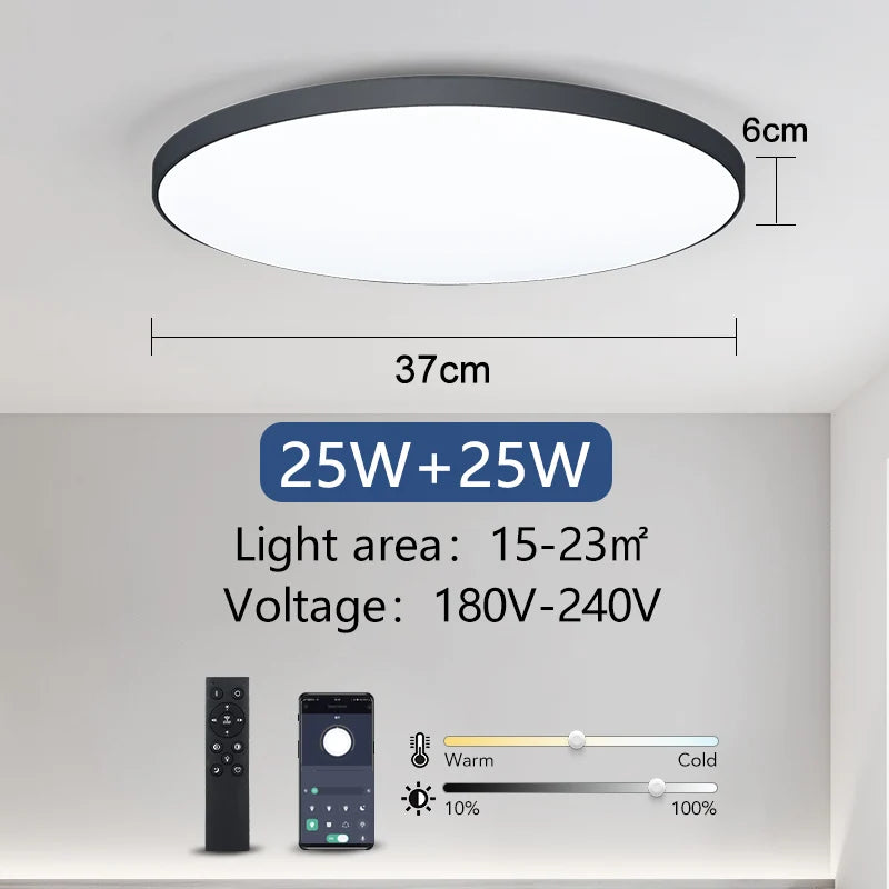 Plafon Redondo Inteligente em LED