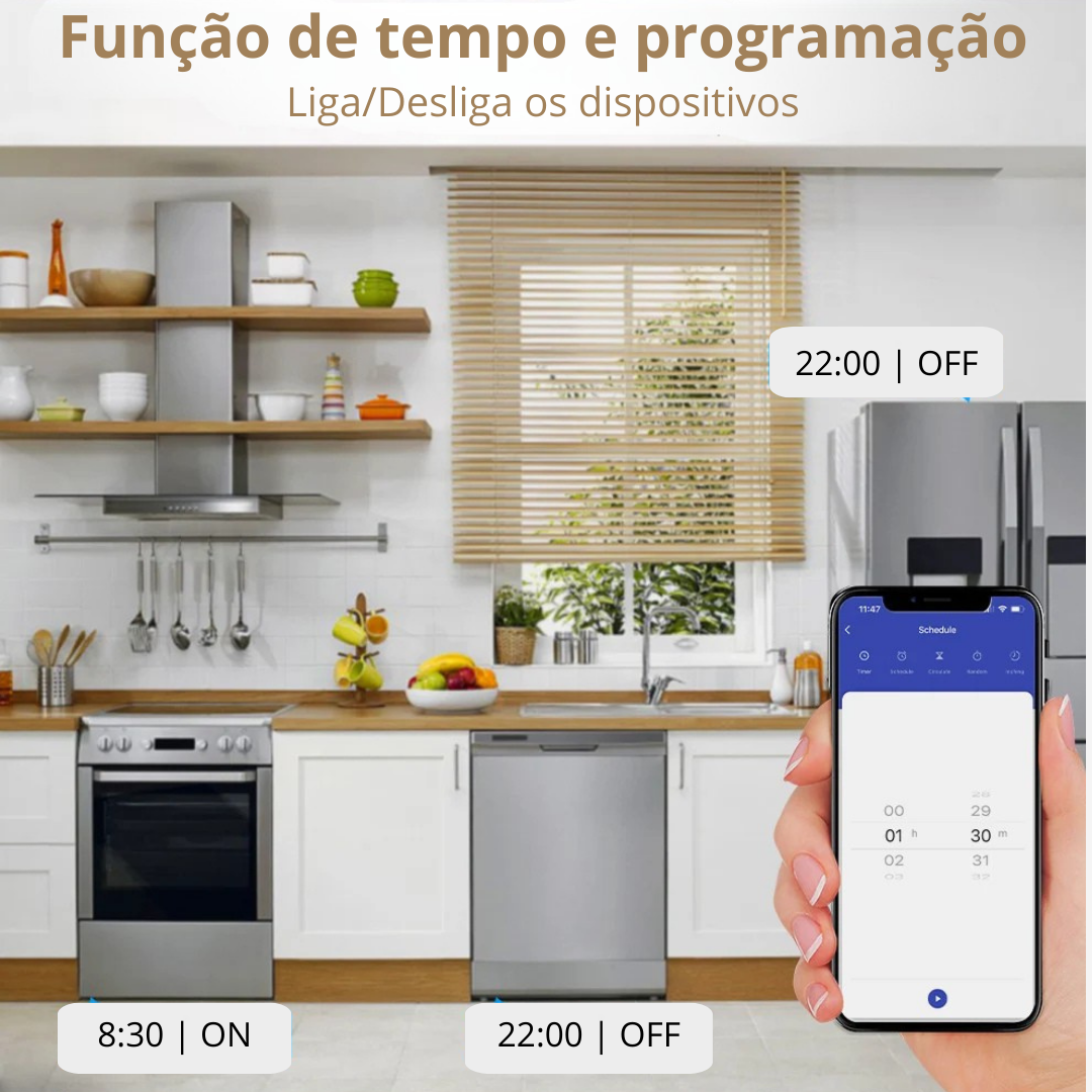 Plug Inteligente Wi-Fi 16A/20A