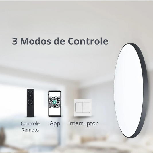 Plafon Redondo Inteligente em LED