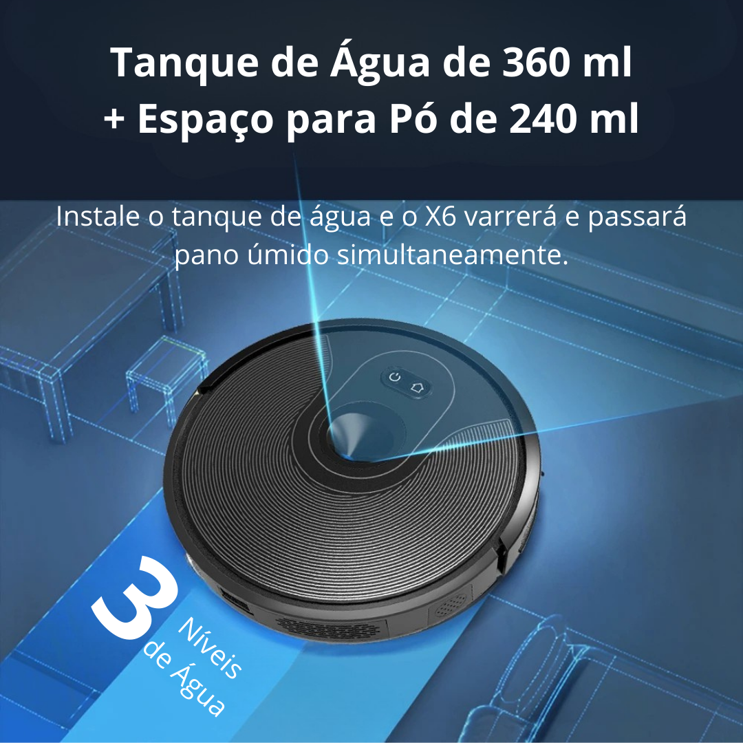 Aspirador de Pó Inteligente ABIR X6