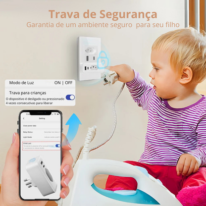 Plug 16/20A Wi-Fi ou Zigbee
