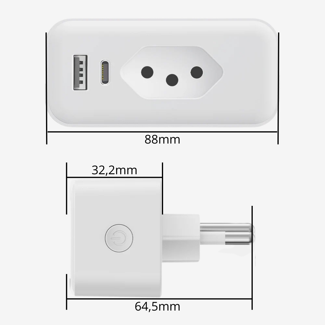 Plug Inteligente Wi-Fi 16A/20A