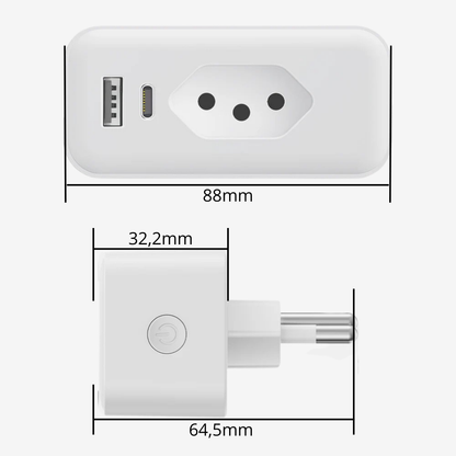 Plug Inteligente Wi-Fi 16A/20A