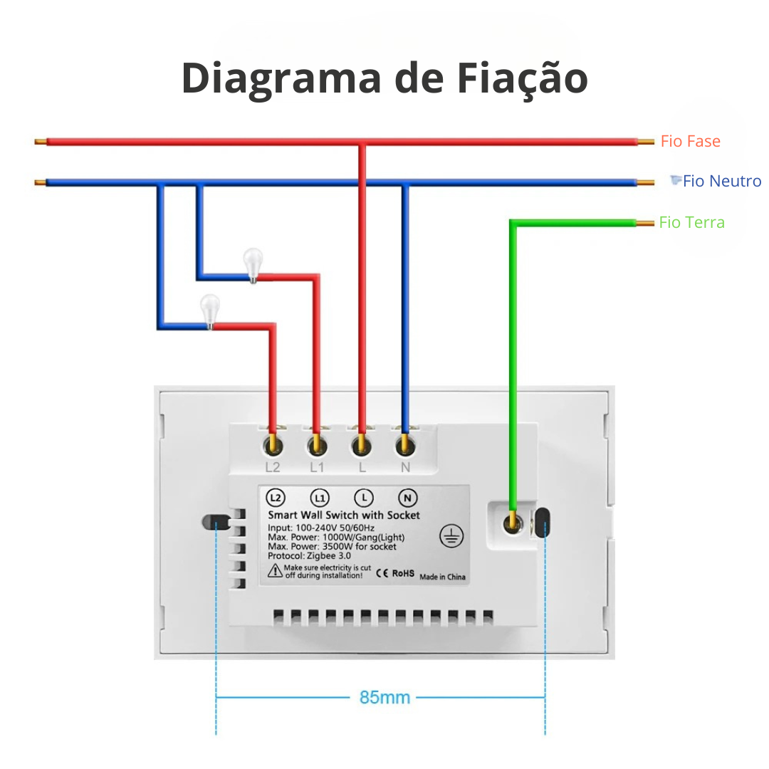 Interruptor Inteligente com Tomada