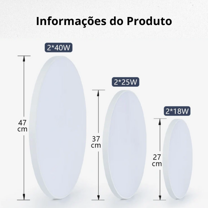 Plafon Redondo Inteligente em LED