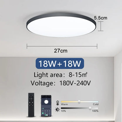 Plafon Redondo Inteligente em LED