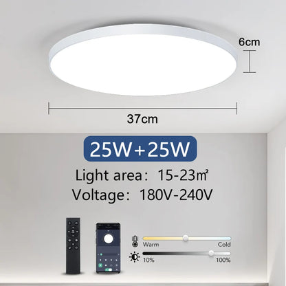 Plafon Redondo Inteligente em LED