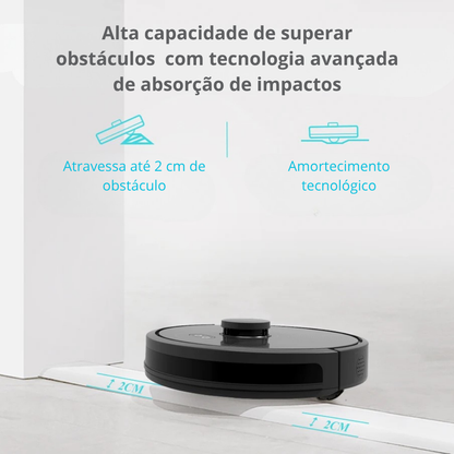 Aspirador de Pó Inteligente ABIR R30 com Esvaziamento Automático