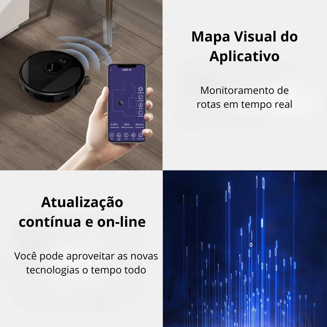 Aspirador de Pó Inteligente ABIR X6