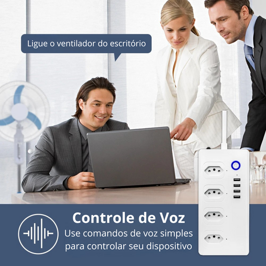 Filtro de Linha Inteligente com 4 Tomadas