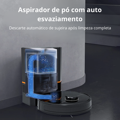 Aspirador de Pó Inteligente ABIR R30 com Esvaziamento Automático