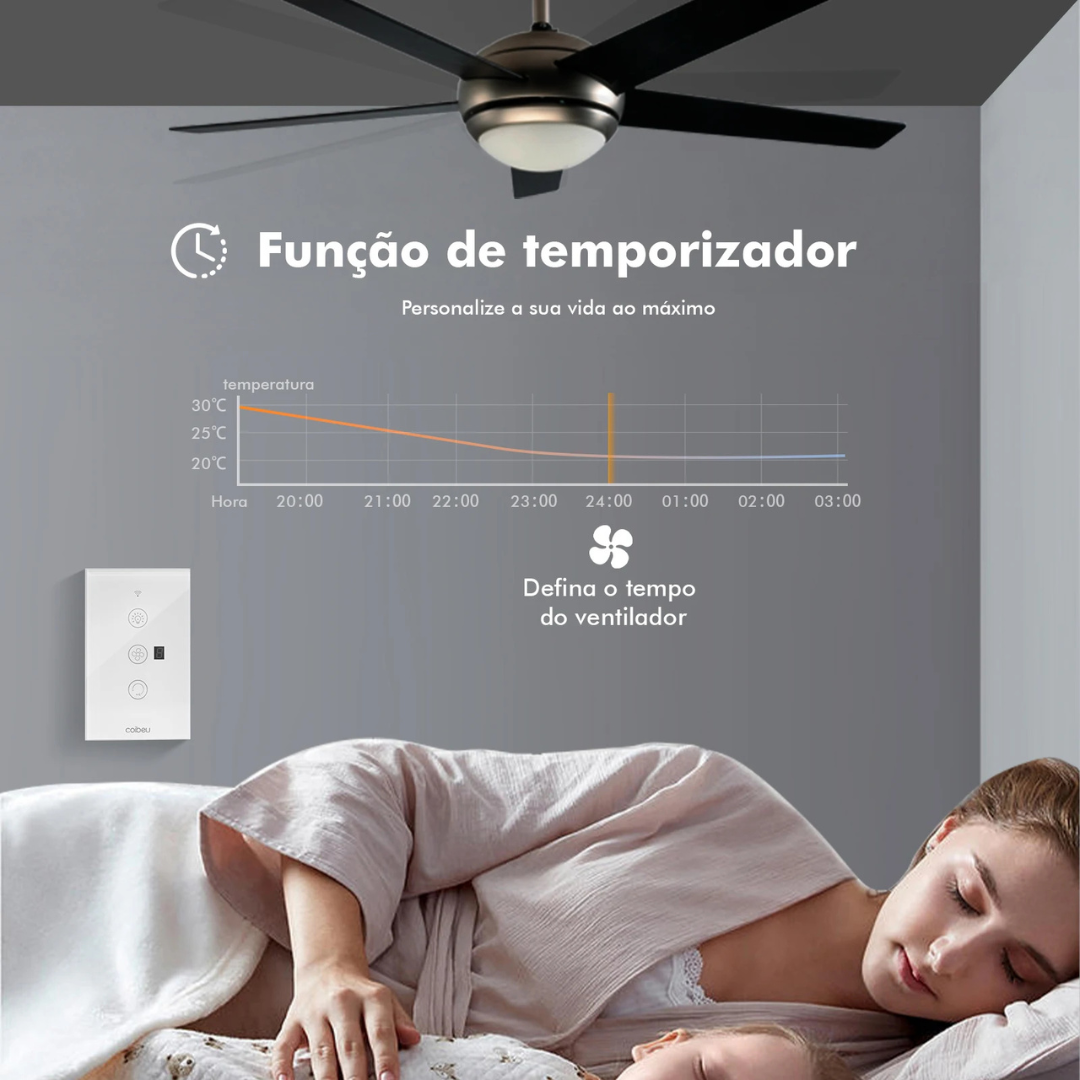 Interruptor de Ventilador Inteligente Wi-Fi